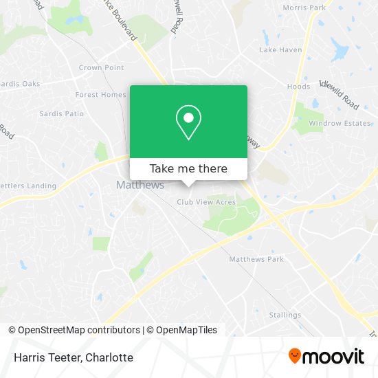 Mapa de Harris Teeter