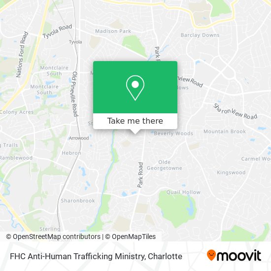 FHC Anti-Human Trafficking Ministry map