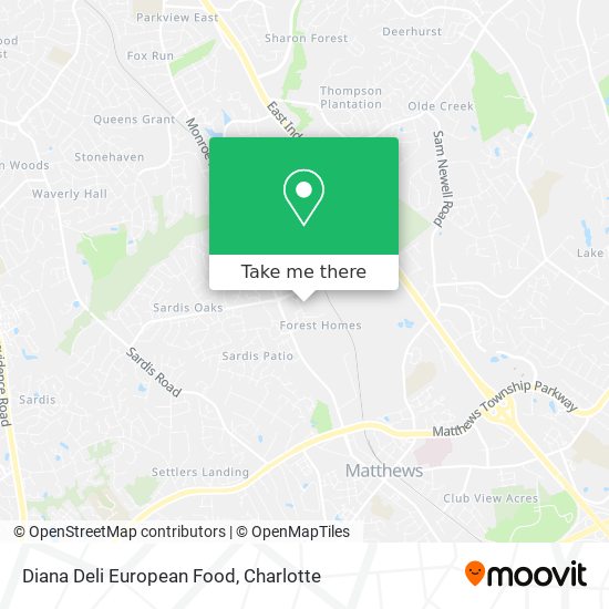 Diana Deli European Food map