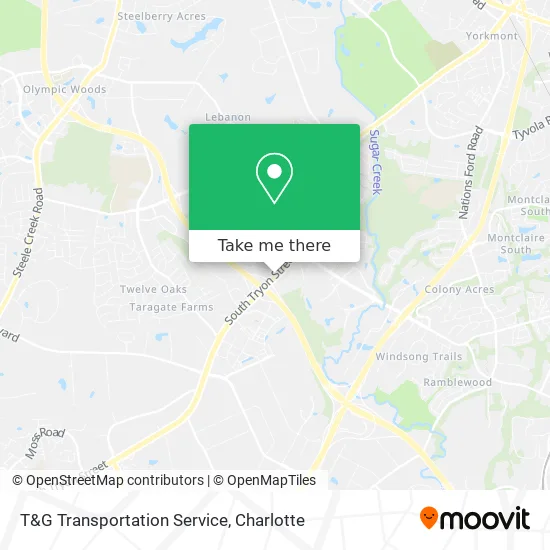 T&G Transportation Service map