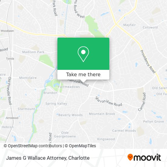James G Wallace Attorney map