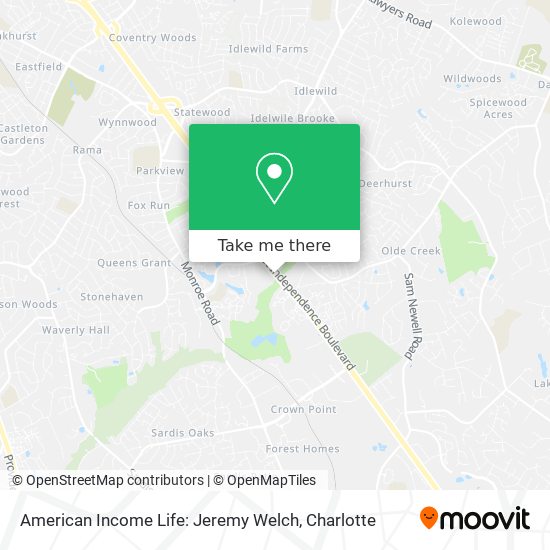 American Income Life: Jeremy Welch map