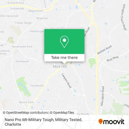 Nano Pro Mt-Military Tough, Military Tested map