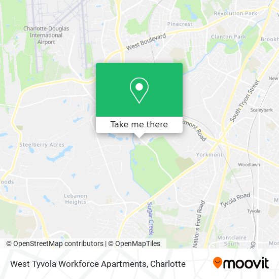 West Tyvola Workforce Apartments map