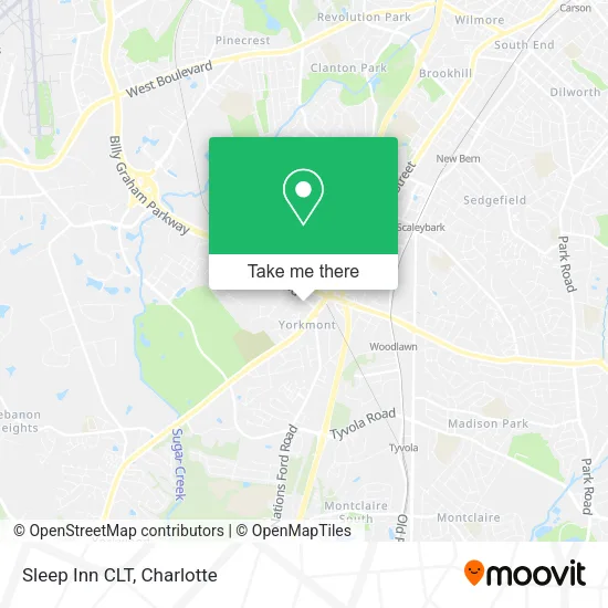 Sleep Inn CLT map