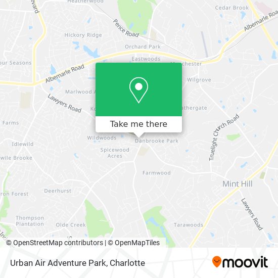 Mapa de Urban Air Adventure Park