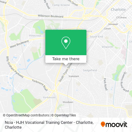 Ncia - HJH Vocational Training Center - Charlotte map