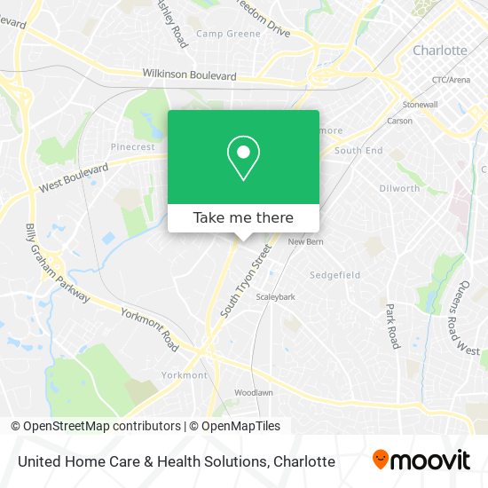 Mapa de United Home Care & Health Solutions