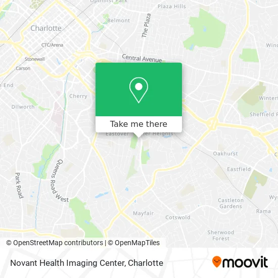 Novant Health Imaging Center map