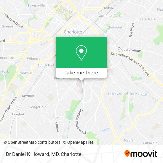 Dr Daniel K Howard, MD map