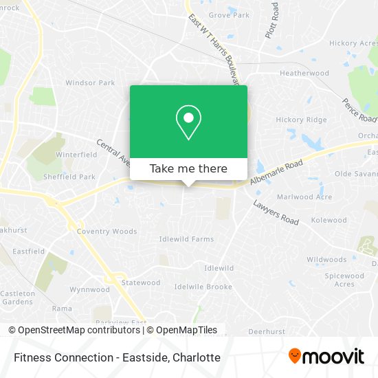 Fitness Connection - Eastside map