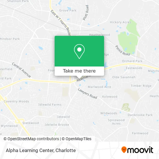 Alpha Learning Center map