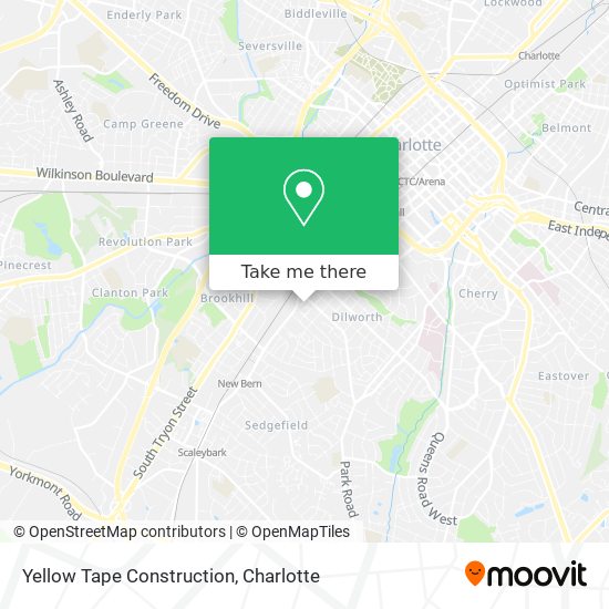 Yellow Tape Construction map