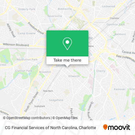 Mapa de CG Financial Services of North Carolina