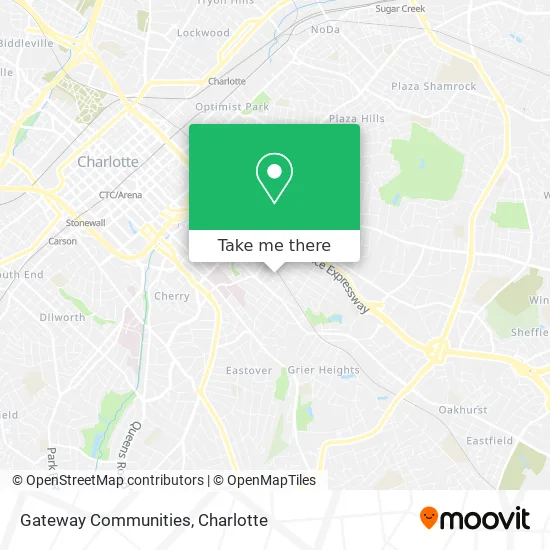 Gateway Communities map