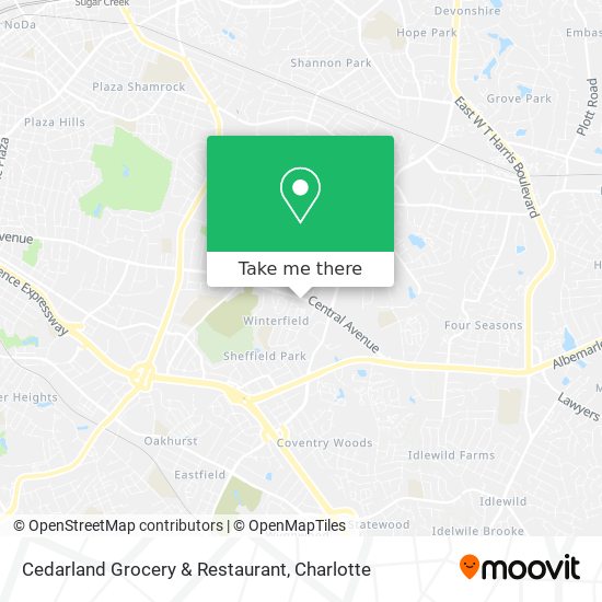 Cedarland Grocery & Restaurant map