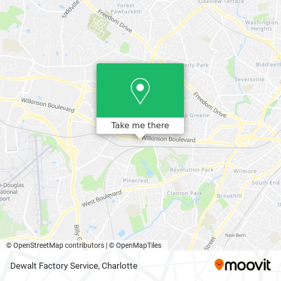 Dewalt Factory Service map