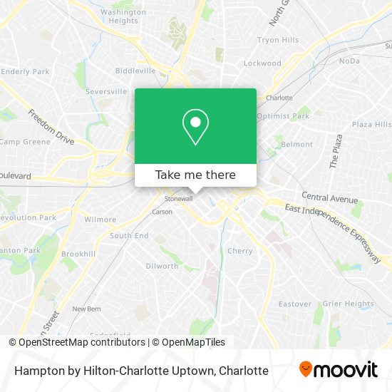 Mapa de Hampton by Hilton-Charlotte Uptown