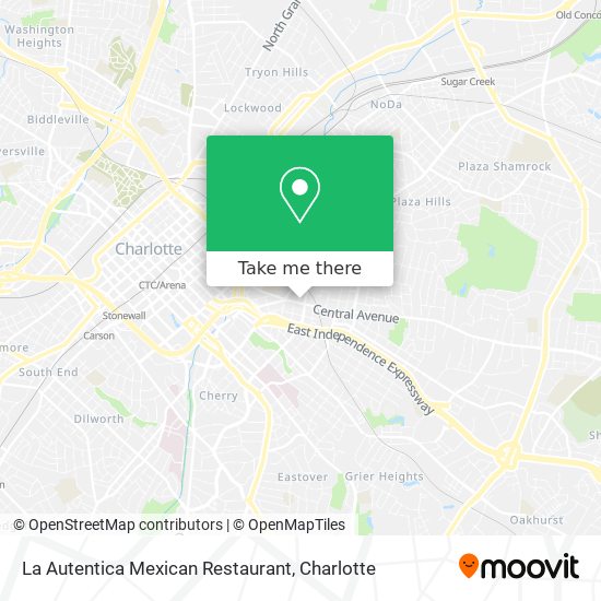 Mapa de La Autentica Mexican Restaurant