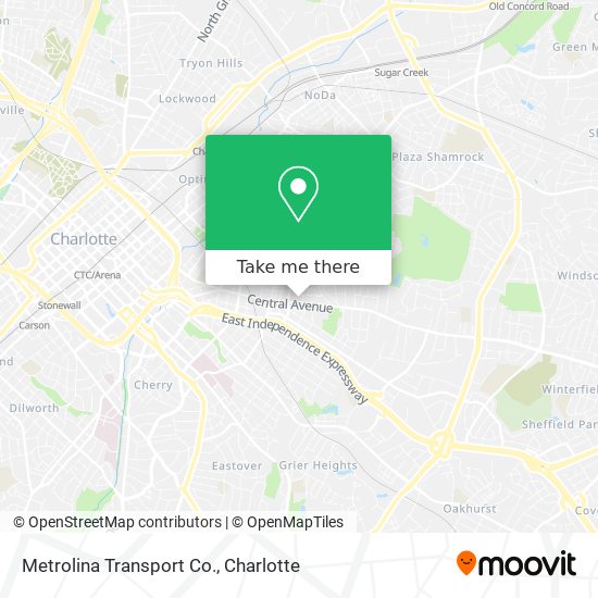 Metrolina Transport Co. map