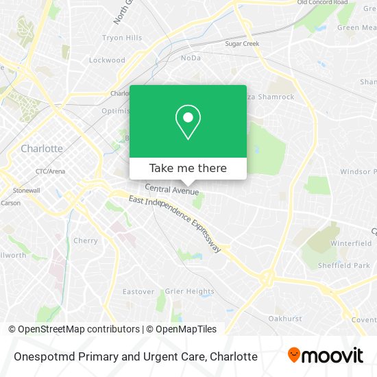 Mapa de Onespotmd Primary and Urgent Care