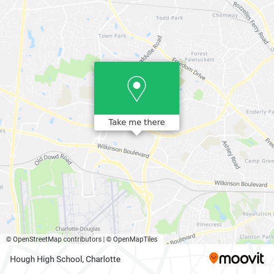 Hough High School map