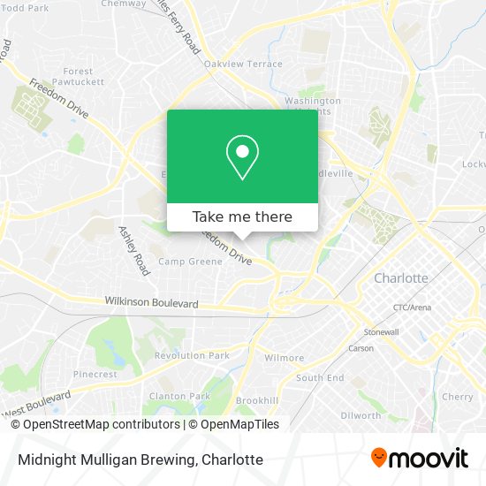 Midnight Mulligan Brewing map