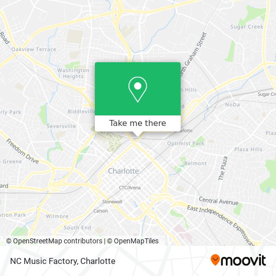 NC Music Factory map