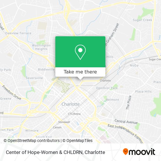 Center of Hope-Women & CHLDRN map