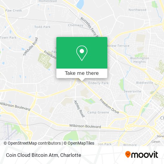 Mapa de Coin Cloud Bitcoin Atm