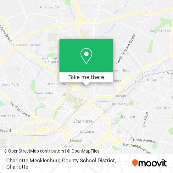 Charlotte Mecklenburg County School District map