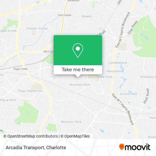 Arcadia Transport map