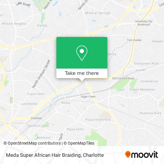Meda Super African Hair Braiding map