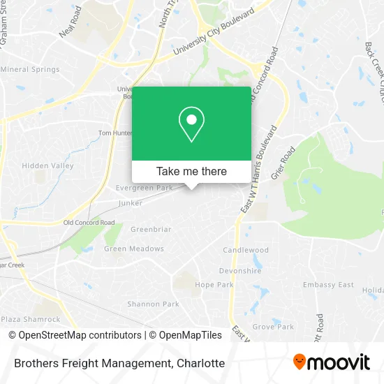 Brothers Freight Management map