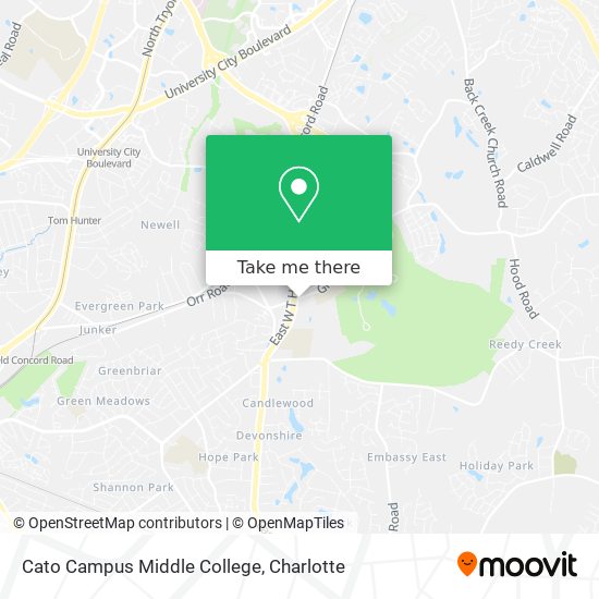 Mapa de Cato Campus Middle College