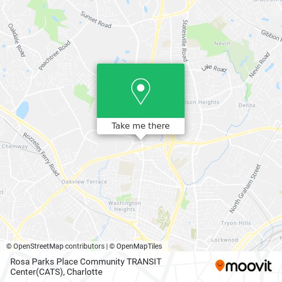Mapa de Rosa Parks Place Community TRANSIT Center(CATS)