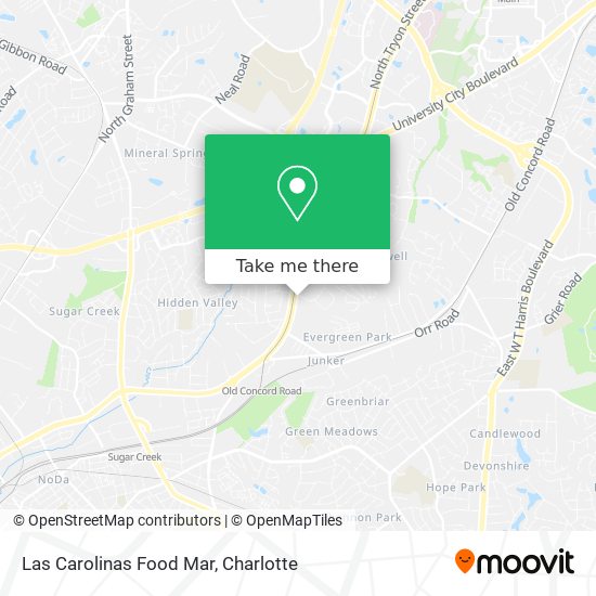 Las Carolinas Food Mar map