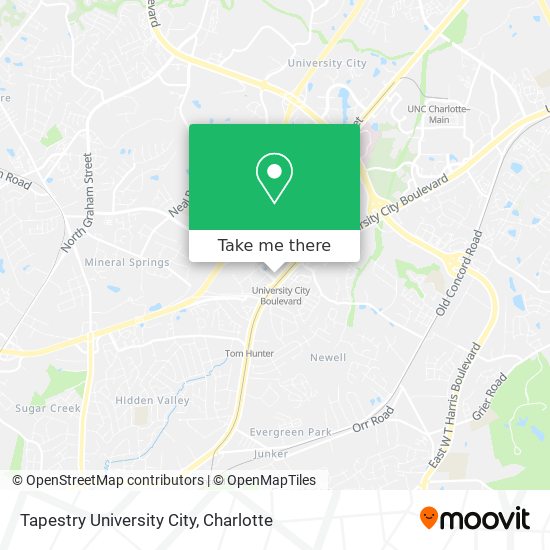 Mapa de Tapestry University City