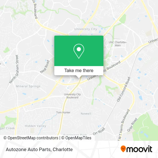 Autozone Auto Parts map