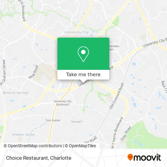 Mapa de Choice Restaurant