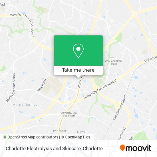 Charlotte Electrolysis and Skincare map