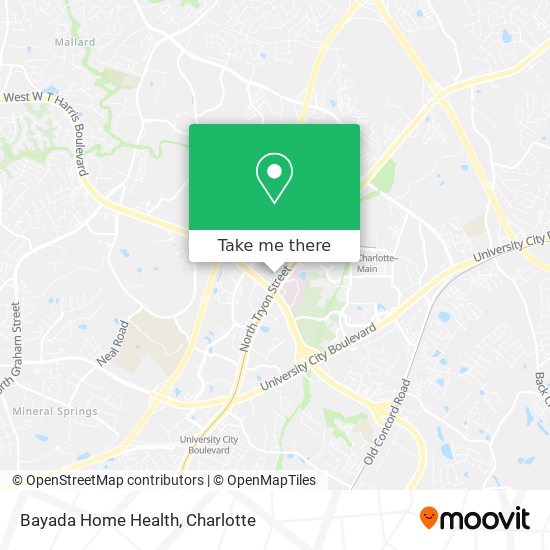 Bayada Home Health map