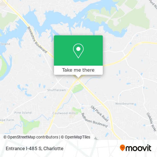 Mapa de Entrance I-485 S