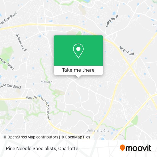 Pine Needle Specialists map