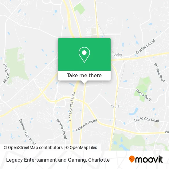 Legacy Entertainment and Gaming map