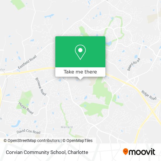 Corvian Community School map