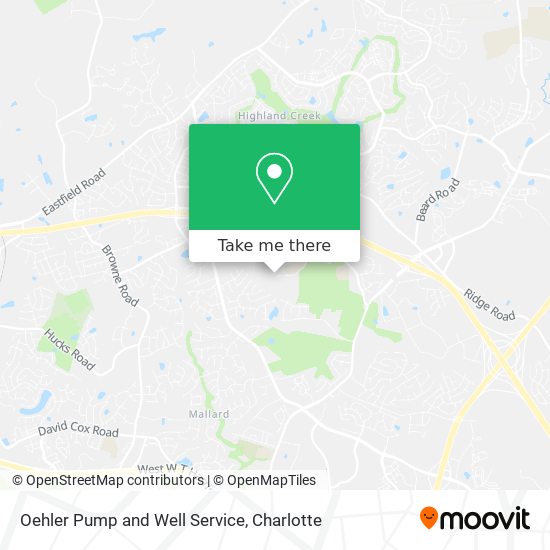 Mapa de Oehler Pump and Well Service