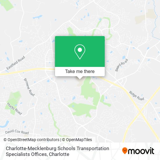 Charlotte-Mecklenburg Schools Transportation Specialists Offices map