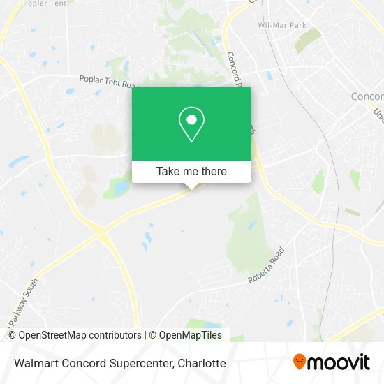 Mapa de Walmart Concord Supercenter