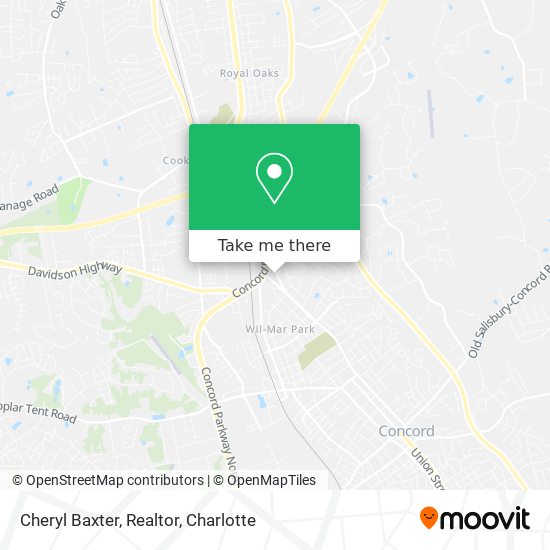 Mapa de Cheryl Baxter, Realtor